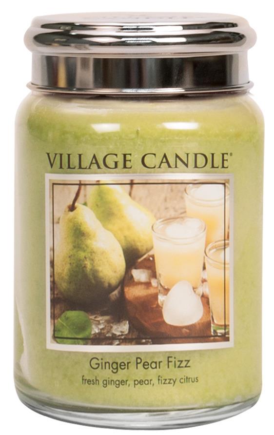 Village Candle Duftglas "Ginger Pear Fizz" Large