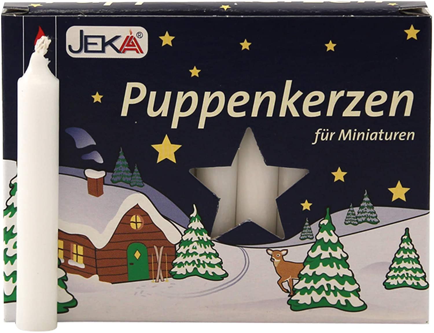 Puppenlichte Puppenkerzen 10/65, weiss, 20er