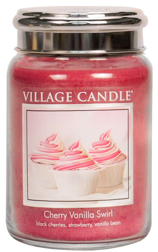 Village Candle Duftglas "Cherry Vanilla Swirl" Large