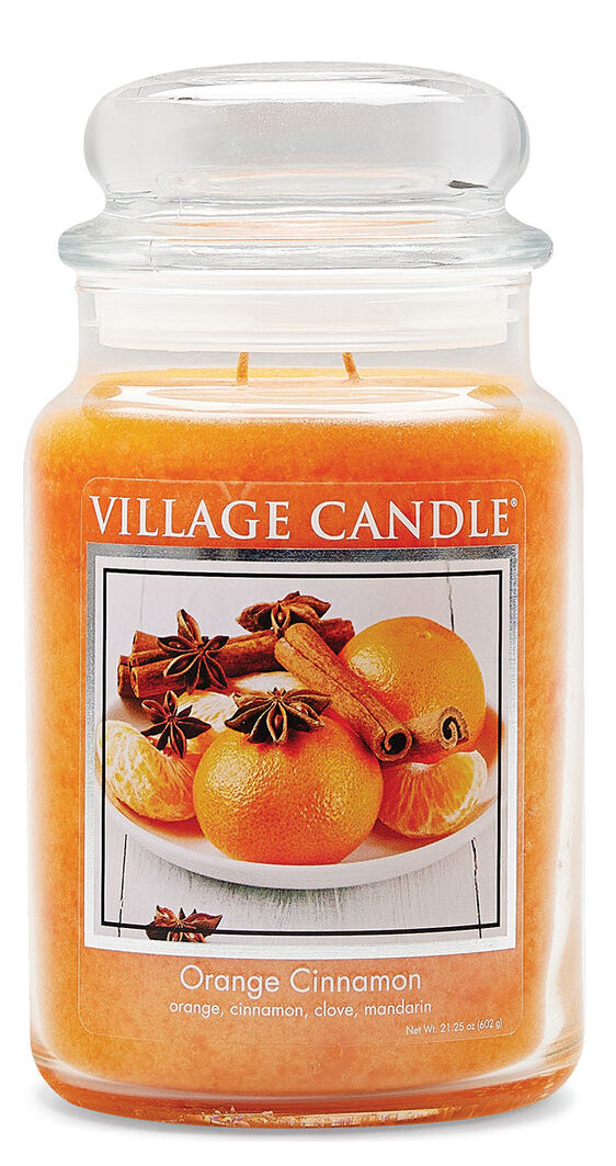 Village Candle Duftglas "Orange Cinnamon" Large