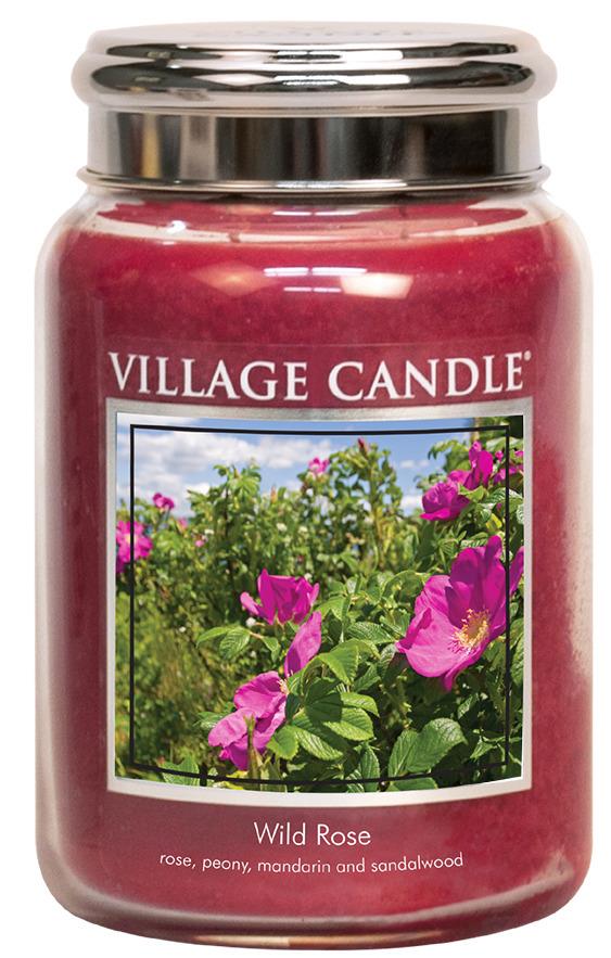 Village Candle Duftglas "Wild Rose" Large