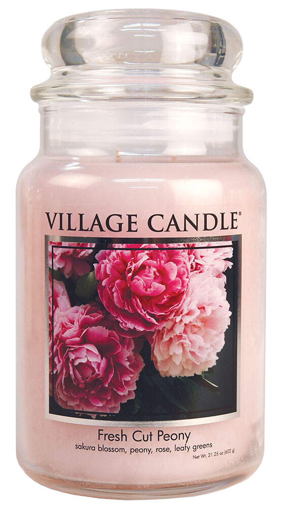 Village Candle Duftglas "Fresh Cut Peony" Large