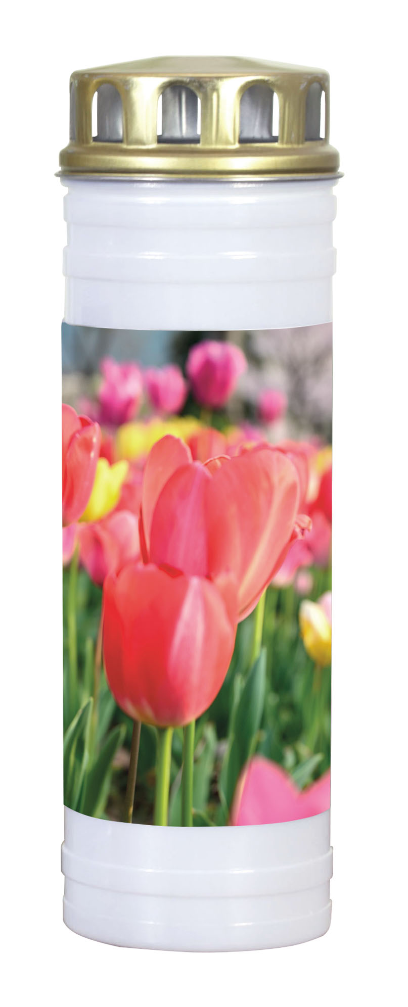 Recycling Ewiglicht Motiv "Tulpen"